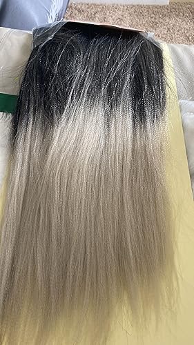 Miniatura 4 de 52 pulgadas, 3 paquetes (9 paquetes) de cabello trenzado X-pression pre-estresado, kanekalon, fibra no china, rizo de agua caliente (1b530 (negro y