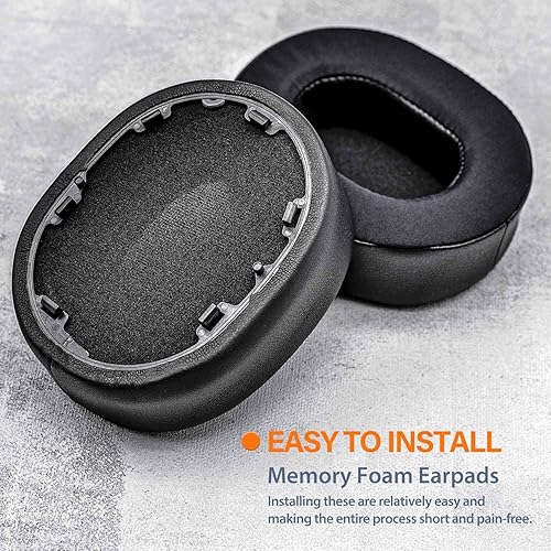 Miniatura 4 de Almohadillas WH 1000XM5 para WH-1000XM5 (WH1000XM5) de TRANSTEK, almohadillas de repuesto con espuma de aislamiento de ruido de alta densidad, tela