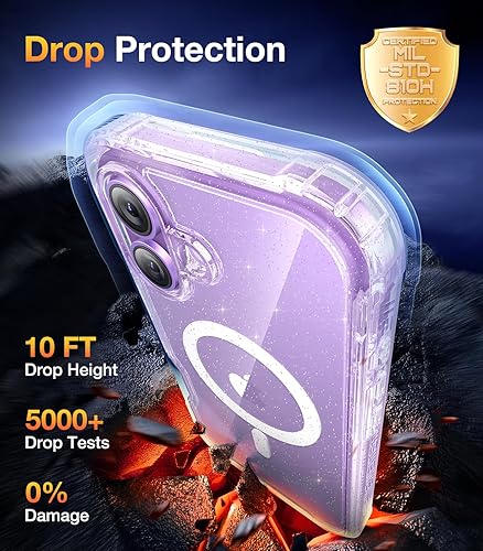 Miniatura 472 de Diaclara - Funda diseñada para iPhone 14 Pro Max, resistente, de cuerpo completo, con protector de pantalla sensible al tacto y antiarañazos + Blanco