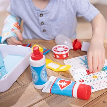 Melissa & Doug Get Well First Aid Kit Play Set 25 Toy Pieces