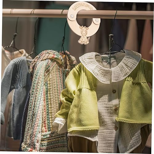 Miniatura 3 de Beatifufu Divisores de tamaño de perchero para ropa, divisores de tamaño colgante, divisores de percha para niñas, decoración de guardería,