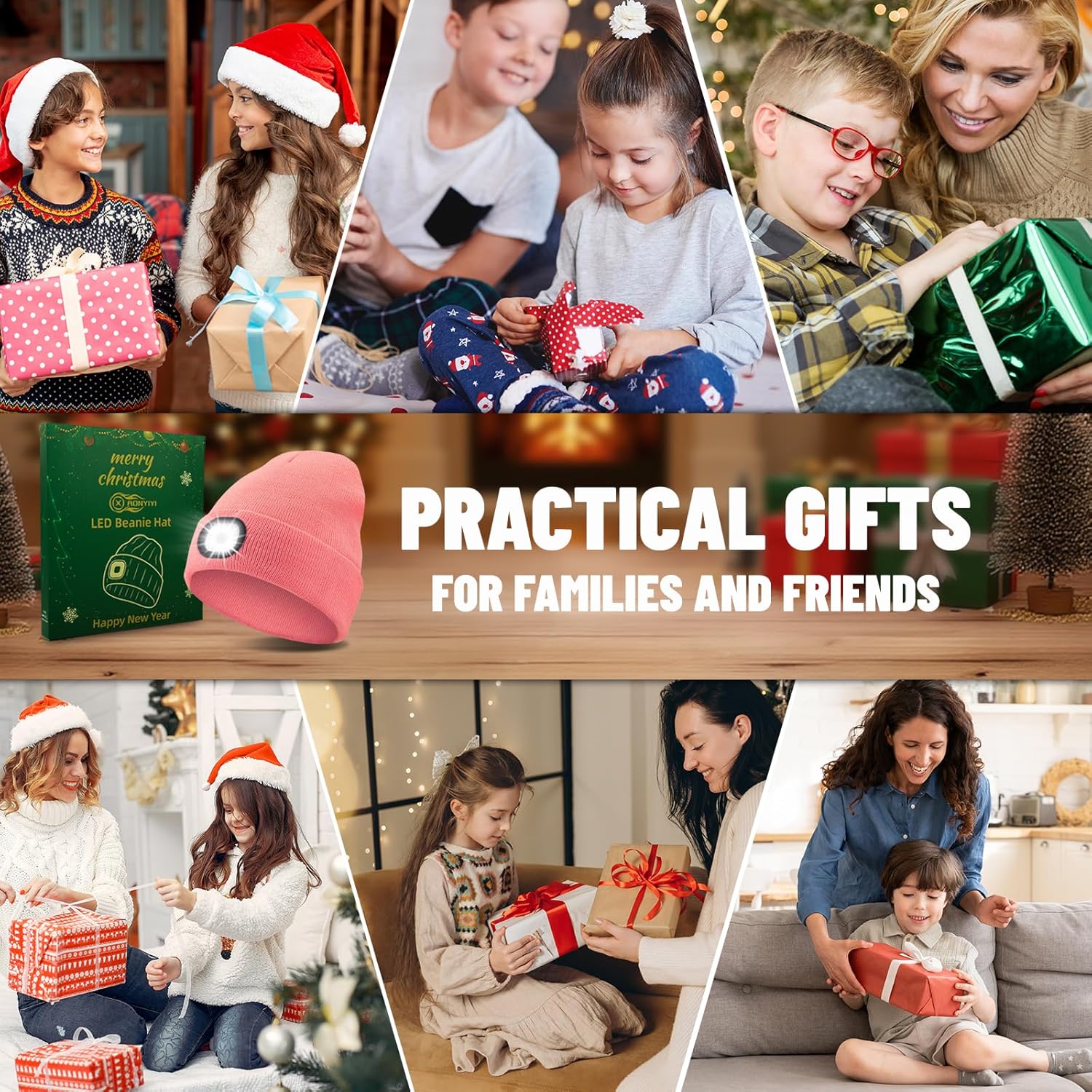 Kids Beanie with Light,Rechargeable LED Beanie Hat with Light for Outdoor Activities,Gifts for Teenage Boys Girls - Image 3