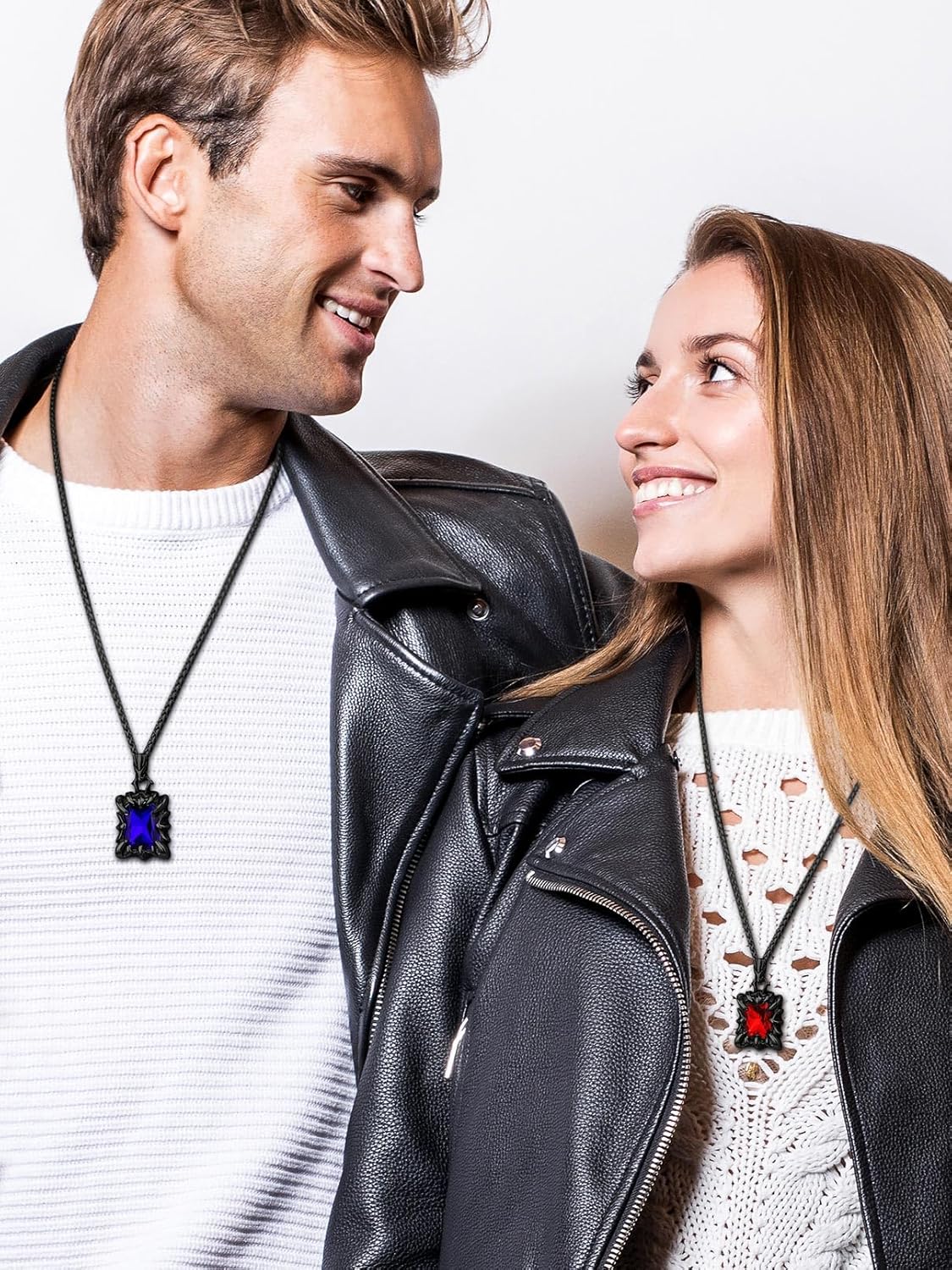 FaithHeart Gothic Dragon Claw Necklace for Men, Punk Biker Stainless Steel Amulet Pendant with Black/Red/Green/Blue Gemstone, Gift Box - Image 9