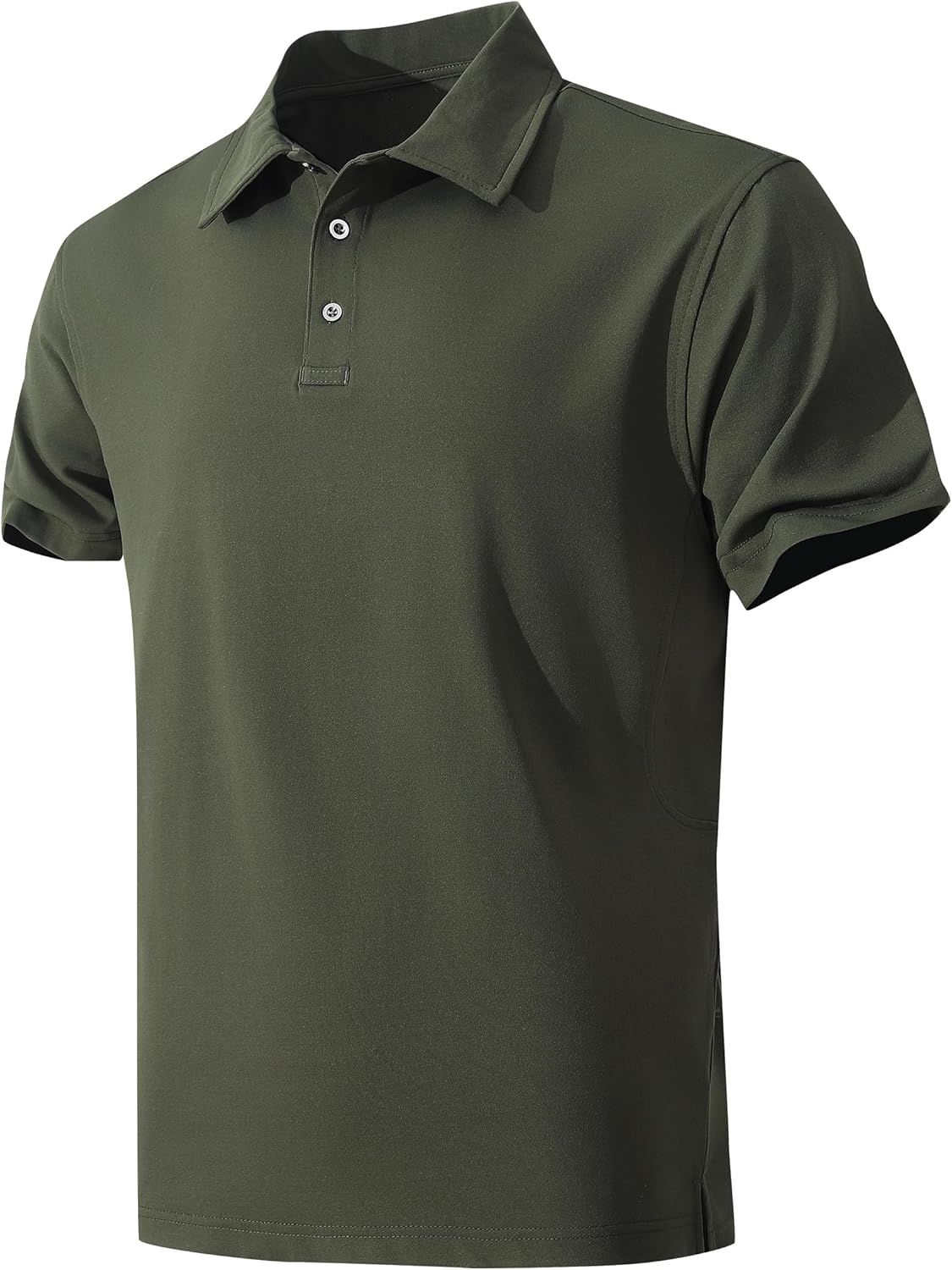 KAOKLRNI Men's Active Polo Shirt Lightweight Short Sleeve Athletic Golf Polos Daily Stylish Collared Shirts