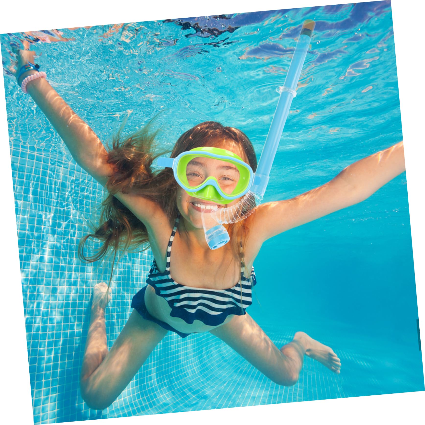 Yardwe Kid's Set Diving Package Face Mask Goggles Flippers Perfect for Children's Pool Beach Fun