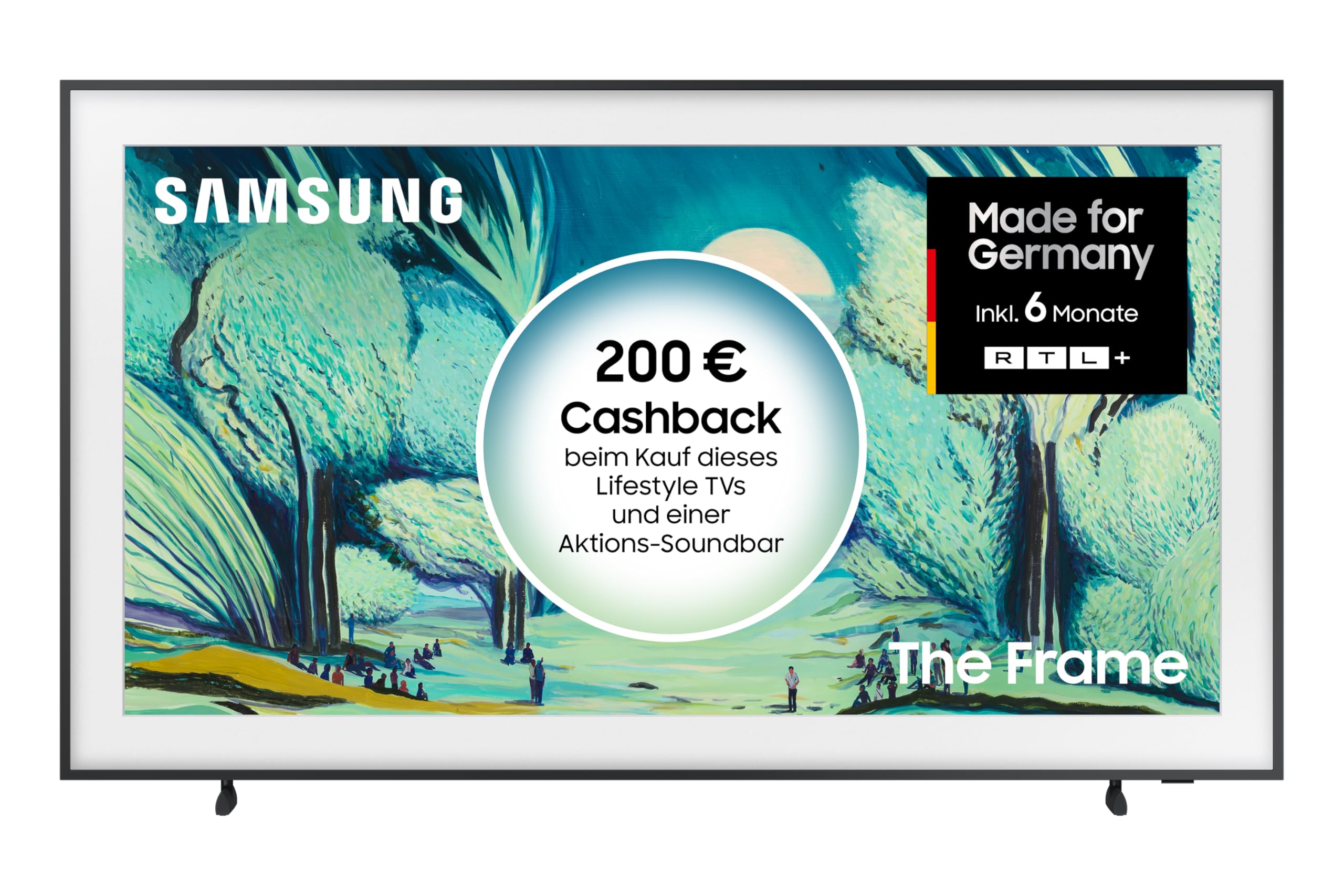 Samsung The Frame LS03F 4K QLED 65 Zoll (163 cm) UHD Fernseher, Frame Design, NQ4 AI Gen2 Prozessor, Art Mode, Artful Picture Quality, One Connect Kabel, Smart TV, 2025