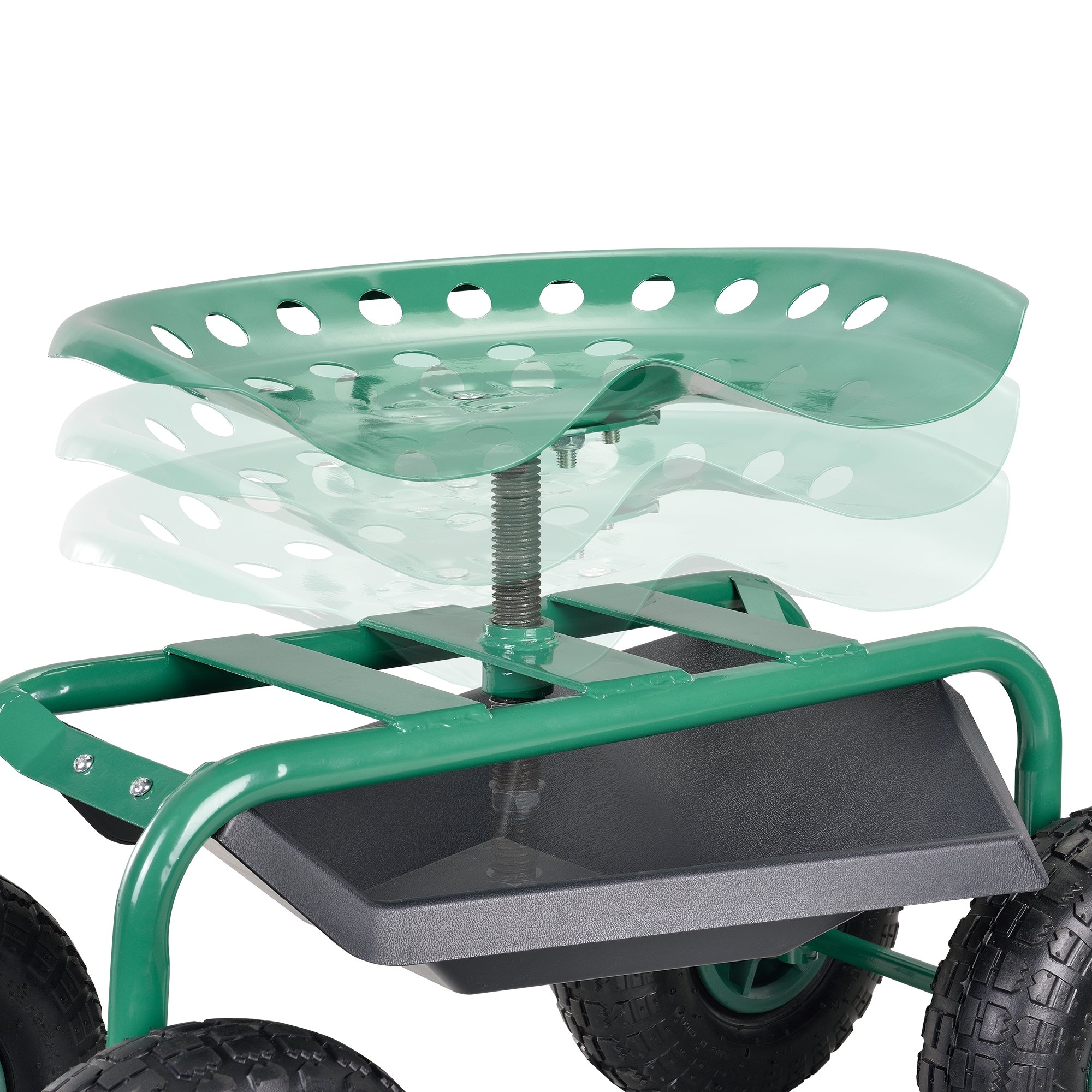 [PRO.Tec] Sedia da Giardino con Ruote - per lavori di Giardinaggio, per piantare Fiori