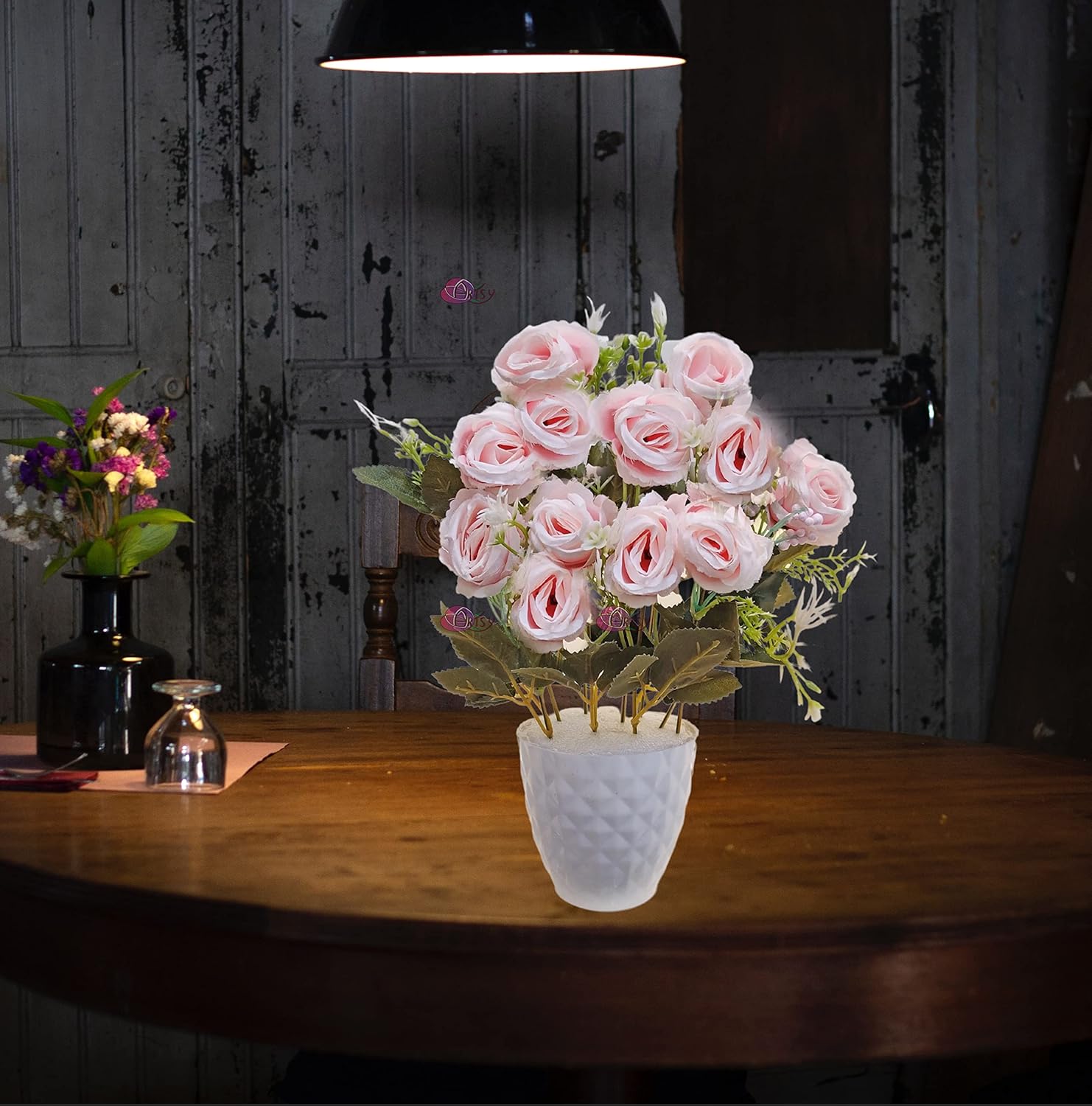 Buy ARTSY® Artificial Flowers with Pot for Decoration for Table top