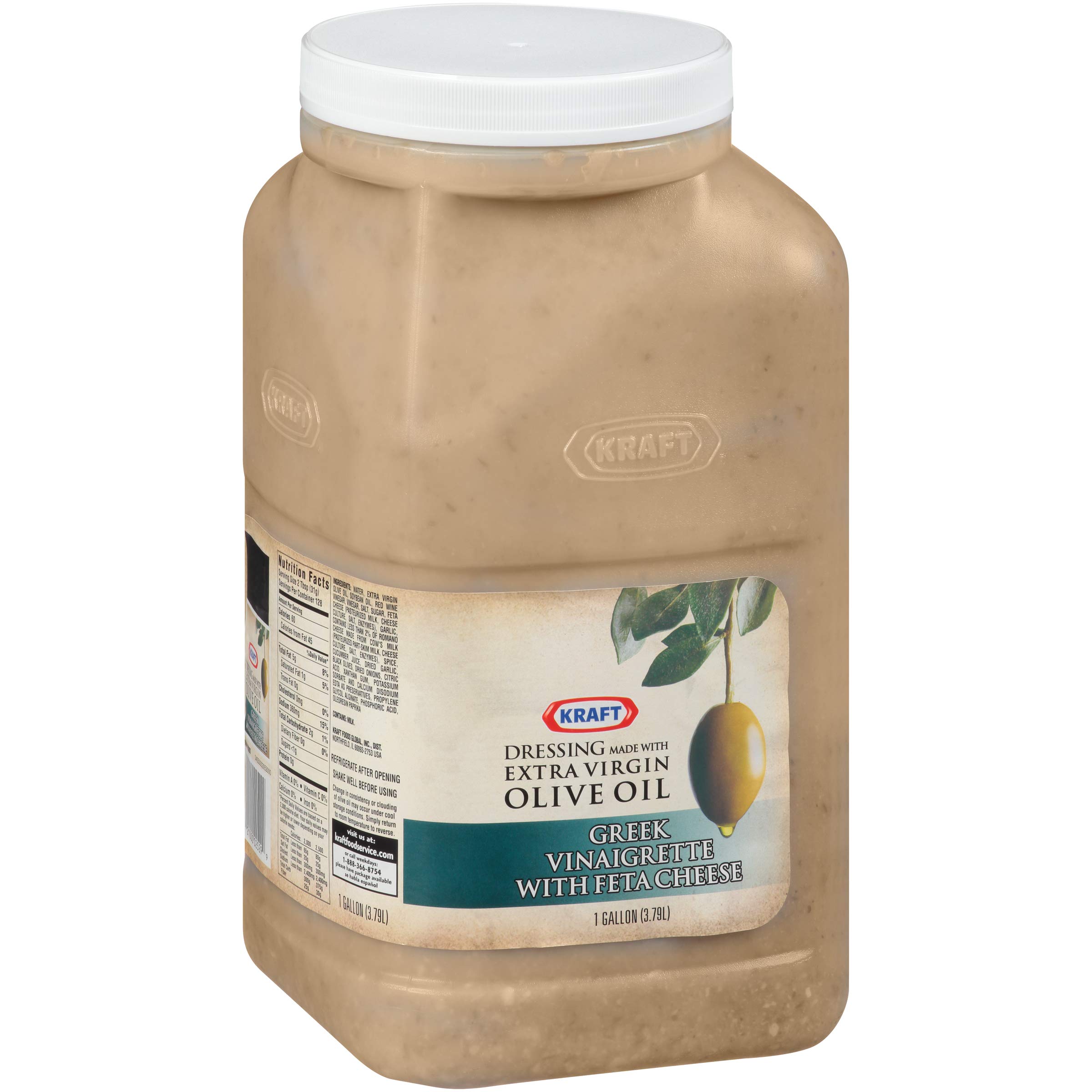 Buy Kraft Greek Feta Vinagrette Dressing, 1 gallon Jug (Bulk) Online at