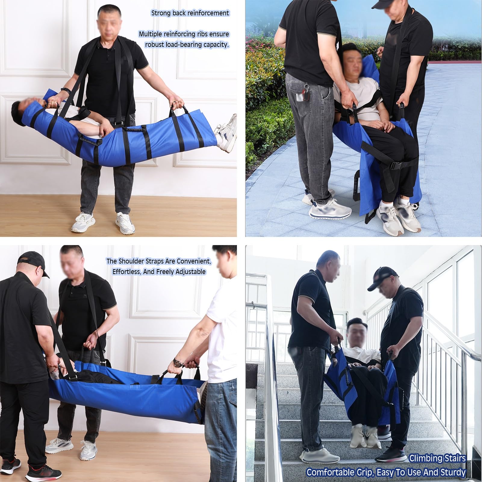 Patiententransport Mit Weichen Griffen,Trage For Den Notfall,zusammenklappbare Weiche Trage,250 Kg/551 Lbs. Kapazität,leicht Zu Transportieren For Krankenhäuser