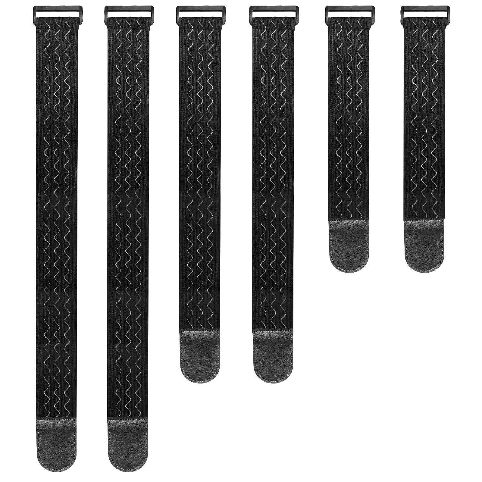 Upbeat Cinghie Elastiche con Antiscivolo 3 Misure (61/46/30cm x 5cm), Fascette è Ideali per Bicicletta, Protezioni per Pantaloni, Bagagli, Tappetini per Yoga, Campeggio, Tubi, Cavi
