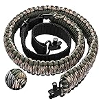 CVLIFE Two Point Sling 550 Paracord Sling Adjustable Length with Tri-Lock Swivel Rifle Strap Gun Strap for Outdoor Sports Camo