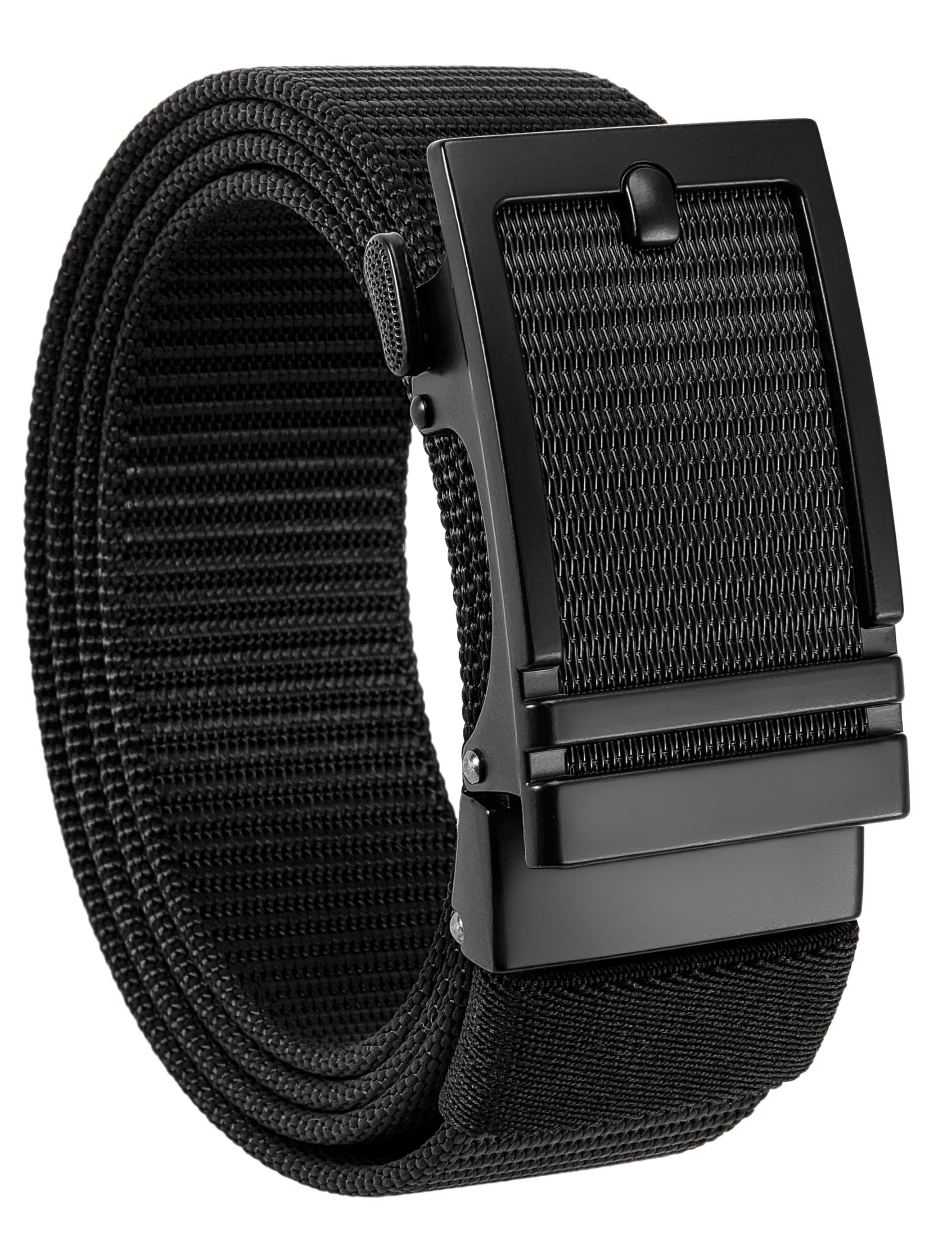 CHAOREN Nylon Automatik Gürtel Herren, Ratsche Arbeitsgürtel mit Schiebeschnalle - Passgenau Zuschneidbar