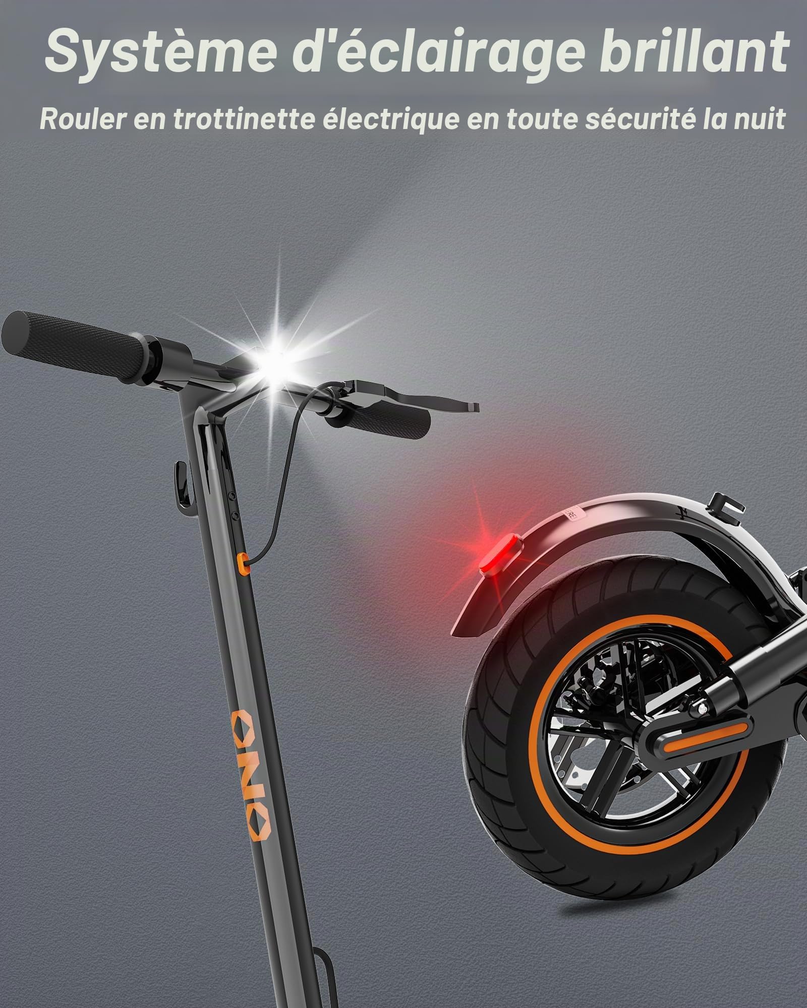 QnQ Trottinettes Électriques, 8.5"/10" Électrique Trottinette Pliable, Moteur 500W, Batterie 7.8AH/10.4AH, Application, Maximum 25km/h, Portée de 20 à 35 km, Double Frein, Double Amortisseurs