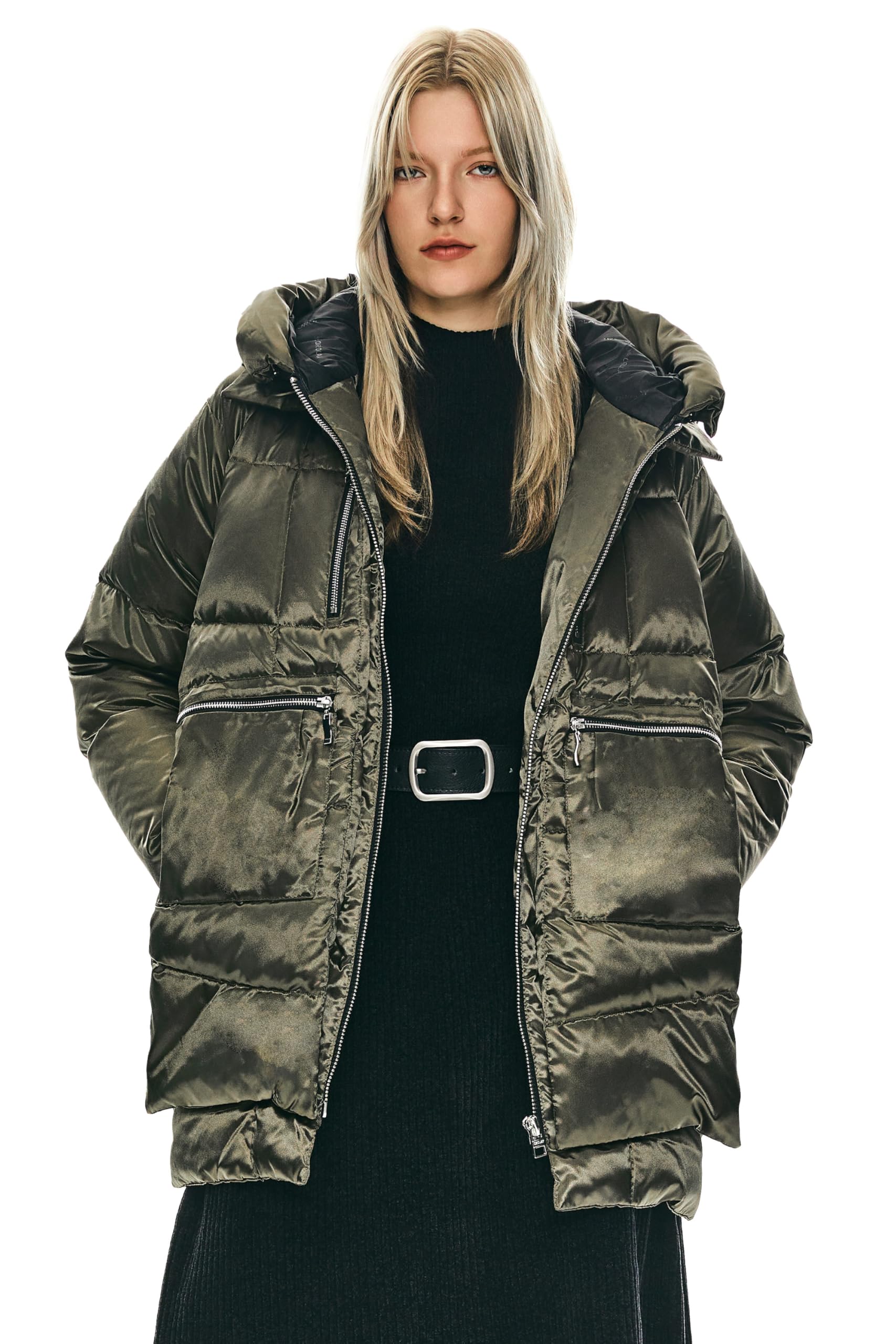 Hyg Dig Winterjacke Damen Blouson Orolay Womens Thickened Hooded