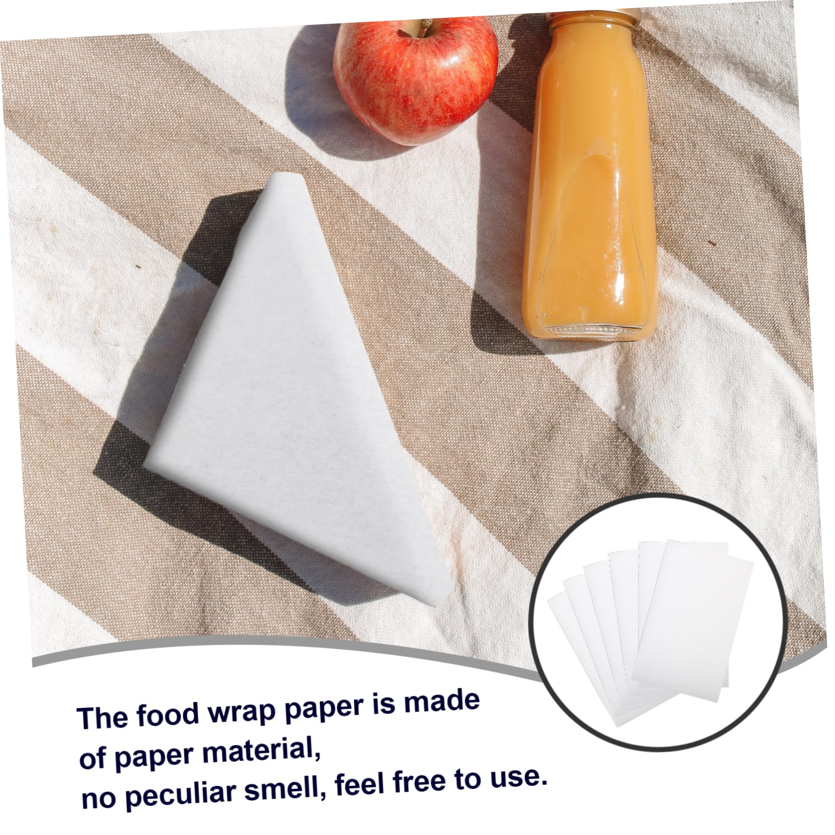 HOLIDYOYO 100 Sheets Sandwich Wrap Paper Greaseproof Paper Sheets for Baking Multi-use
