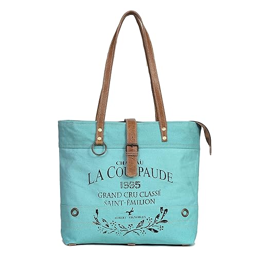 La Couspaude Upcycled Canvas Tote Bag for Women