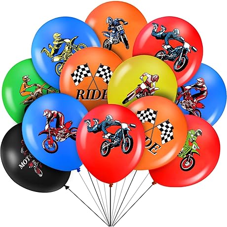 Aoriher Dirt Bike Balloon Decorations