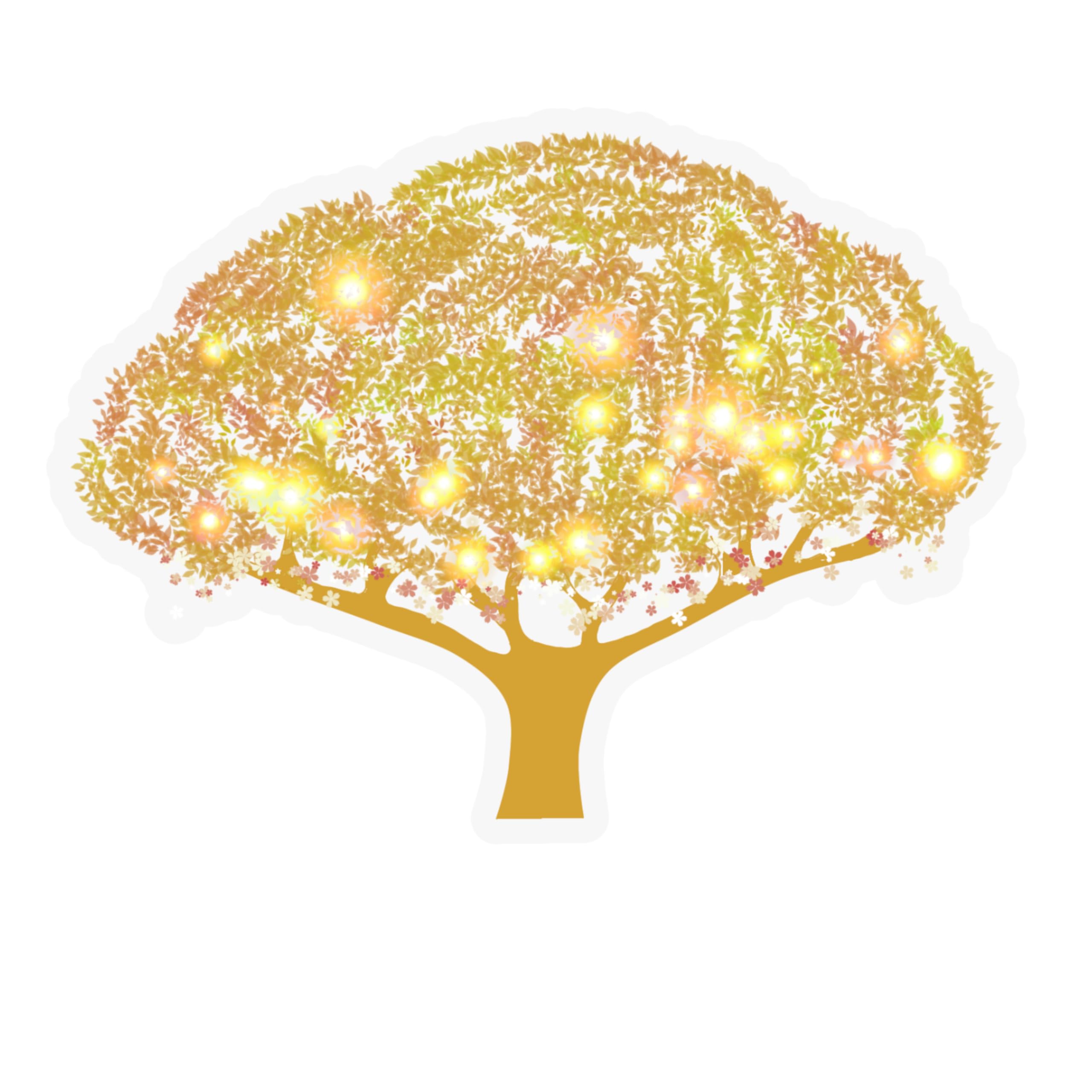 Autocollant arbre lumineux LED pour masquer les rayures de voiture