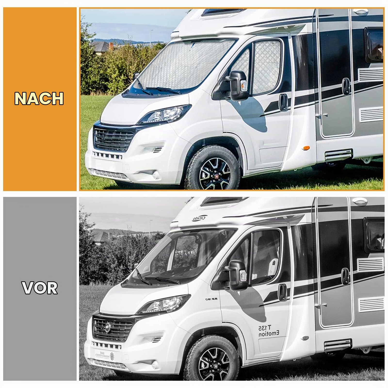 Frontscheibenabdeckung Thermomatte für FIAT Ducato 2006-2021
