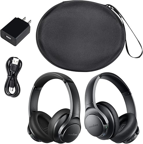 Miniatura 9 de Khanka Funda de transporte rígida de repuesto para auriculares Anker Soundcore Life Q20+ / Q20 Hybrid Active Noise Cancelling, solo funda