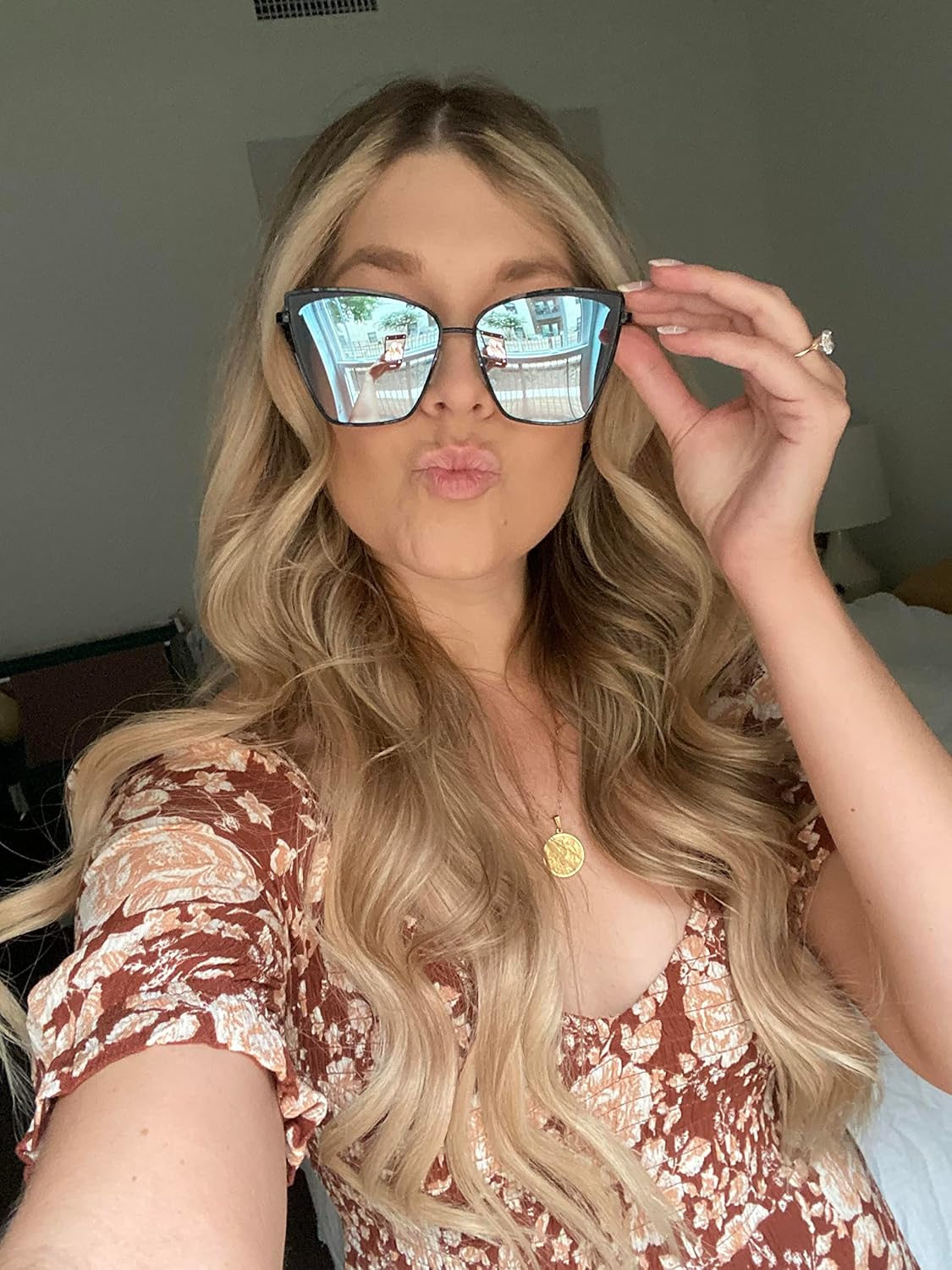 DIFF Becky Oversized Designer Cat Eye Sunglasses for Women UV400 Protection, trendy oversized lightweight metal