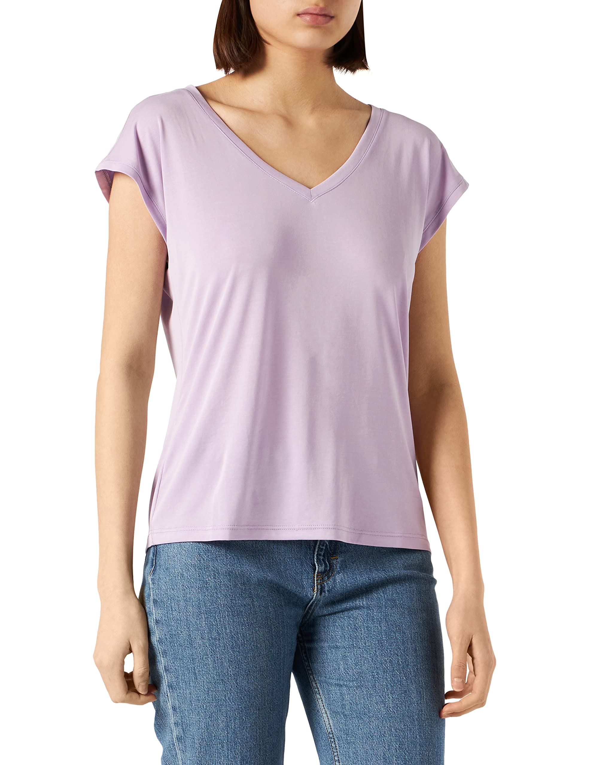 Vero ModaWomen's VMFILLI S/S V-NECK GA T-Shirt