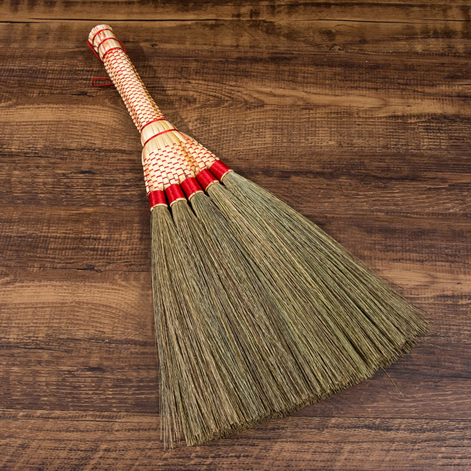 HAPINARY 2 Stück Hand Besen - Mini Reinigungsbesen Stroh