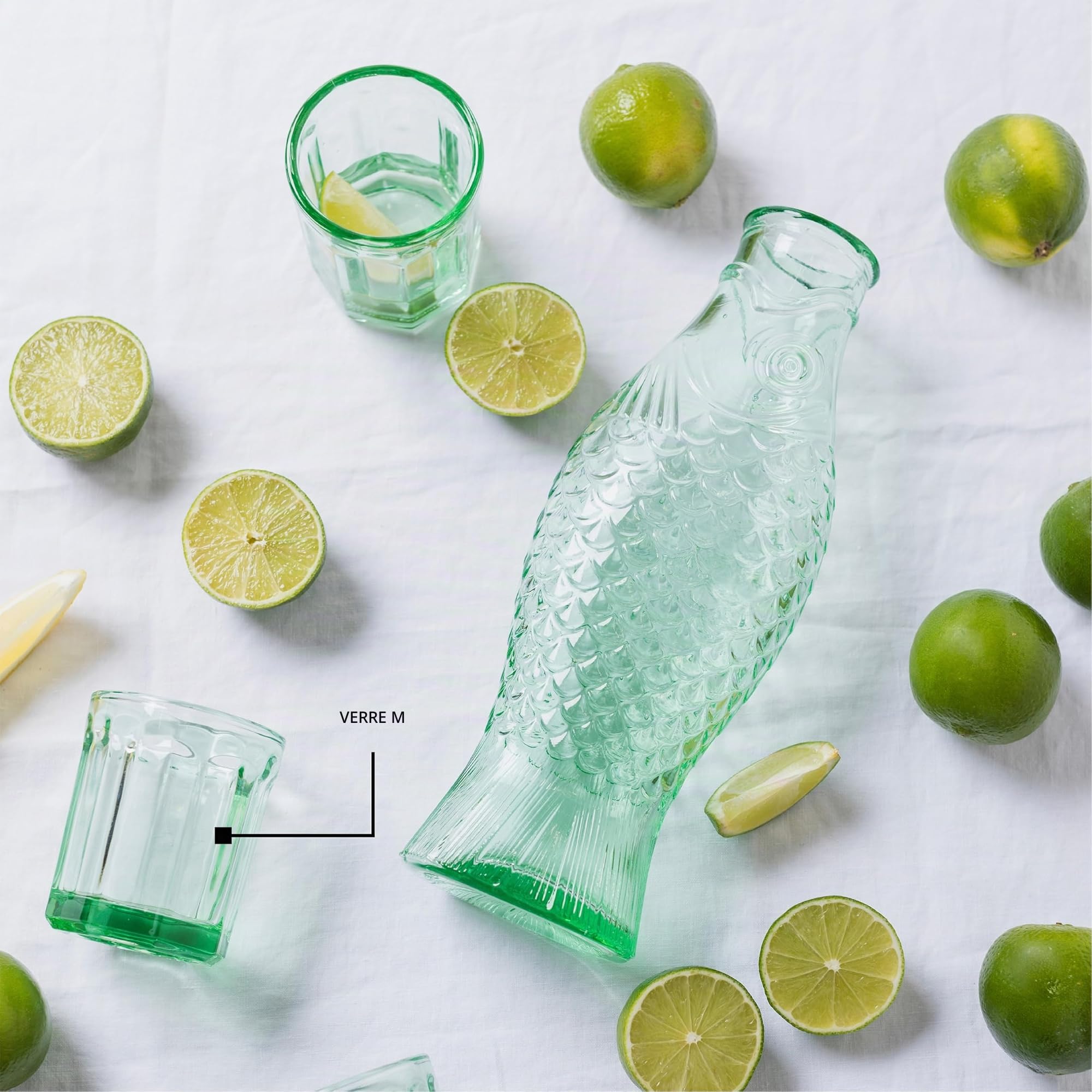 Serax Verre 22cl Poisson & Poisson Vert