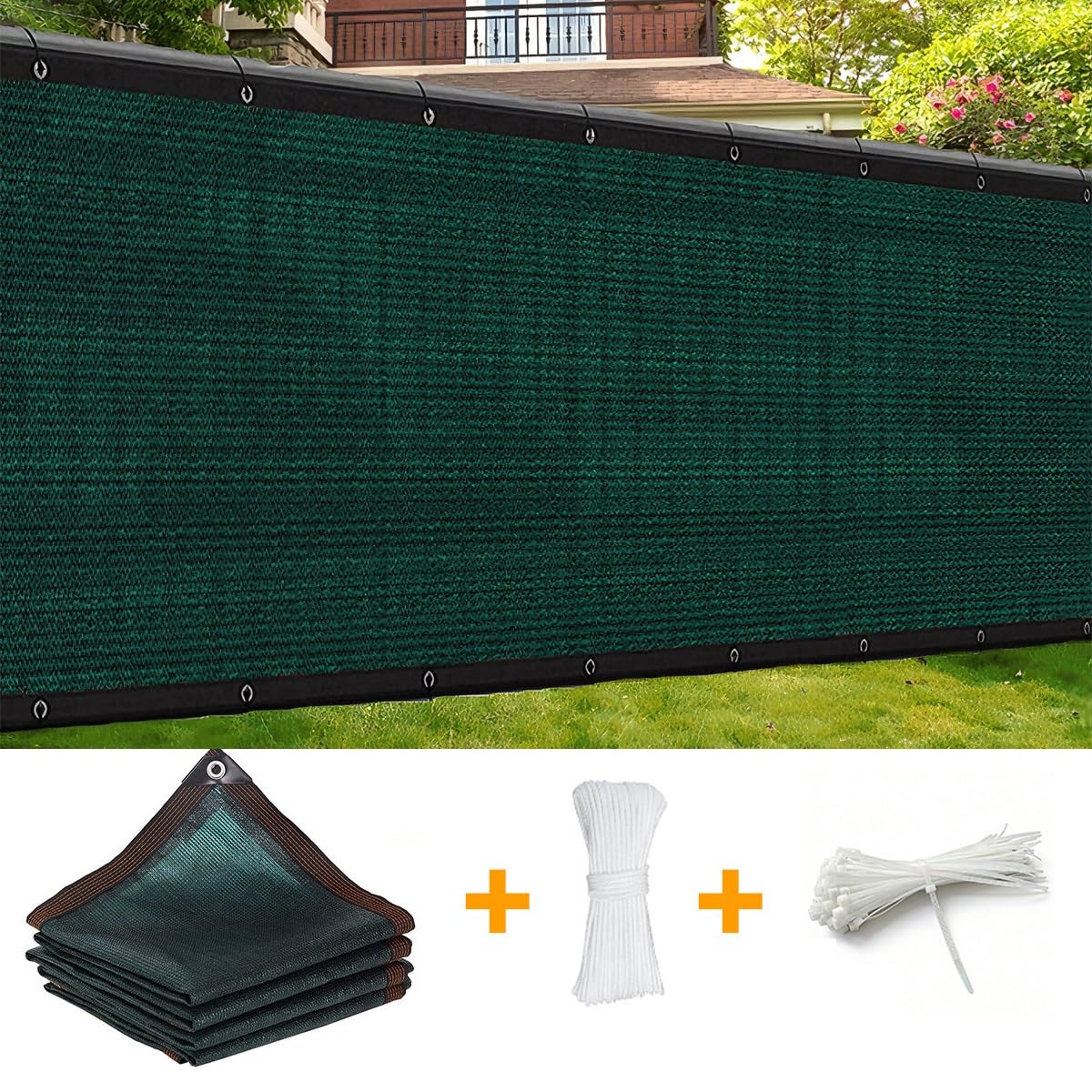 Malla de protección solar 80 % de protección UV, cubierta verde para plantas para invernadero, patio, pollo, perreras, jardín (4 x 12 m)