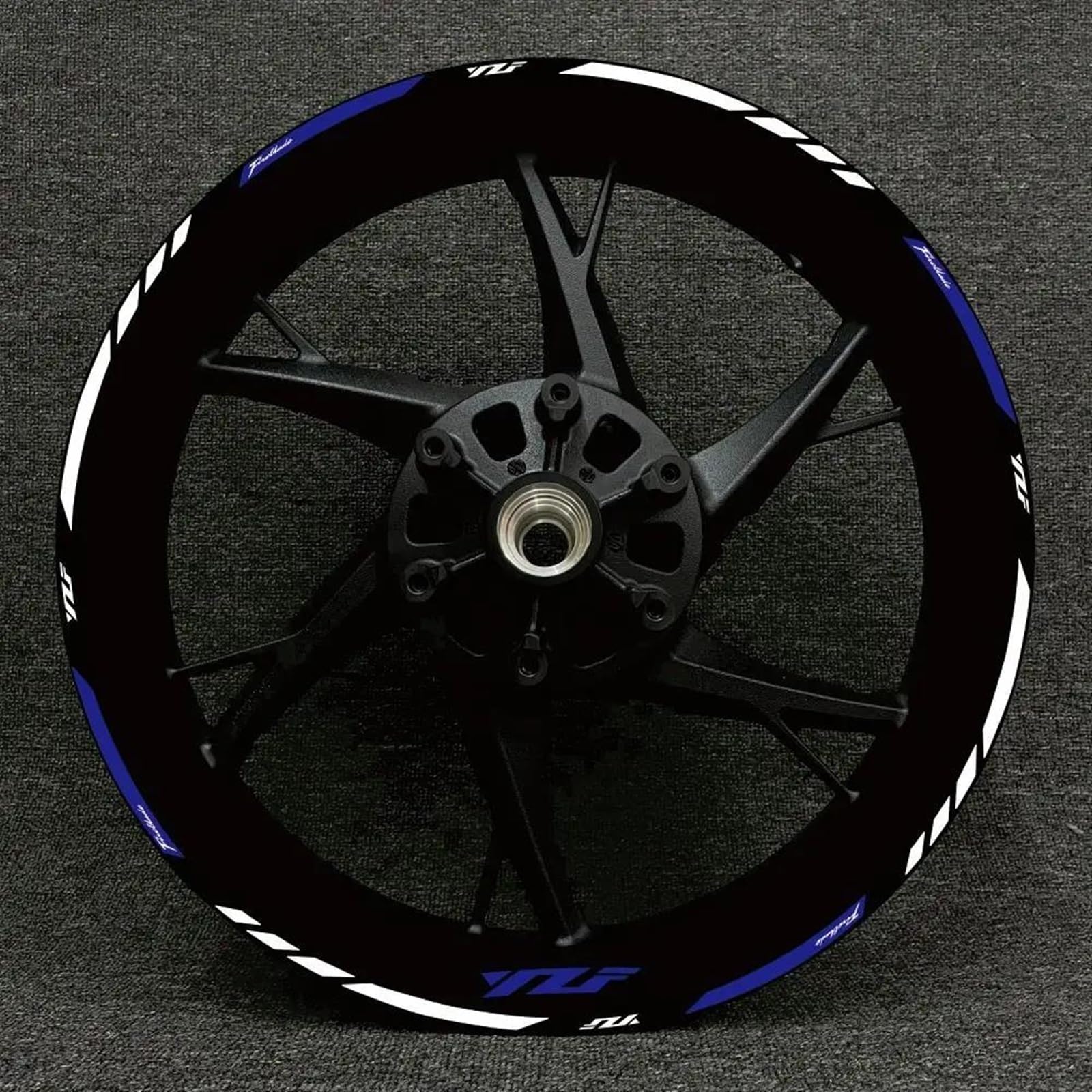 Motorcycle Wheel Sticker Stripe Reflective Rim for Yamaha R1 R15 R125 R6 R7 MT-09 MT09 MT07 MT10 Decorative(Color9)