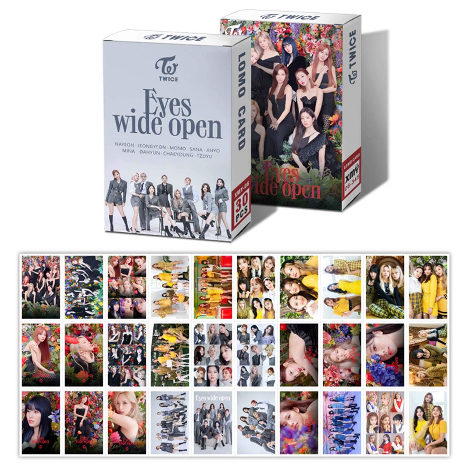 gerFogoo 30pcs/set Kpop Twice Fancy You Paper Lomo Photo Card MOMO HD Photocard Collective Cards