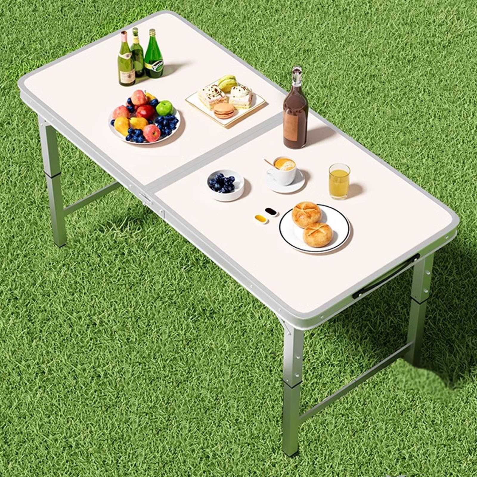 Tavolo Pieghevole Da Catering, Giardino Bianco Perfetto Come Tavolo Da Campeggio, Da Buffet, Da Cucina Tavolino Esterni Richiudibile, Per Ristorante Matrimoniodi ColoreBianco(A,100x50cm/39x20in)