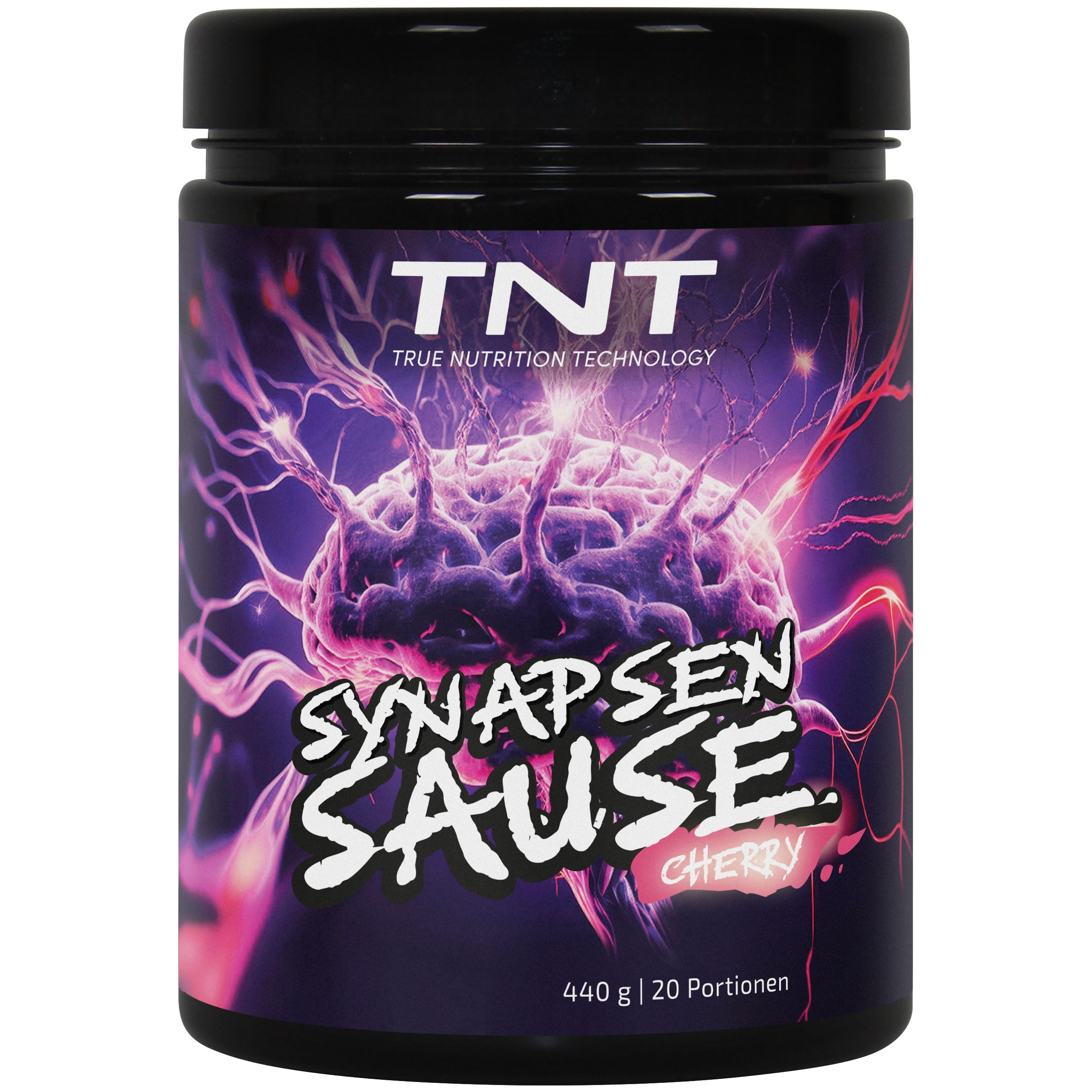 TNT Synapsensause - 440g - Pre–Workout Booster - Kirsche - 20 Portionen