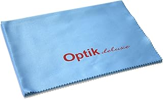 Optik- Deluxe Chiffon de nettoyage pour lunettes I Chiffon microfibre I Chiffon de nettoyage I Qualité optique (XXL 40 x 40)
