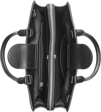 KARL LAGERFELD Women's Simone Tote Bag with Adjustable Strap, BLACK, One Size