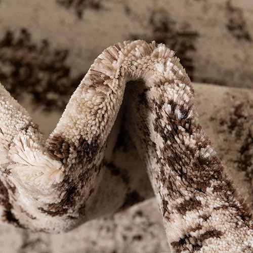 Miniatura 7 de Unique Loom Rushmore Collection Lincoln - Alfombra redonda de 5 pies, color cremabeige