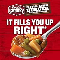 Vista 6 de Campbell's Chunky - Sopa de hamburguesa de solomillo con verduras campestres, lata de 18.8 onzas