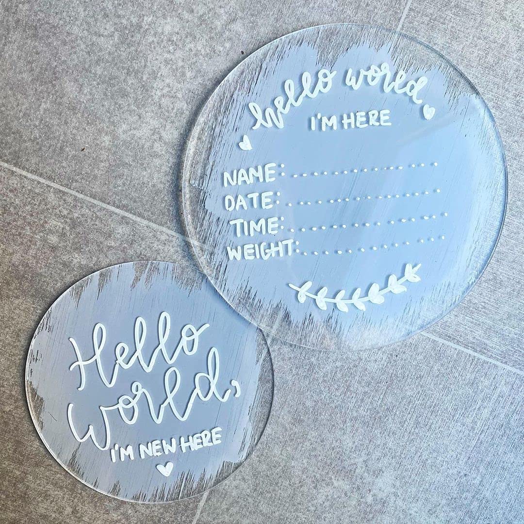 Clear Acrylic Circles - 10 Inch Blanks -6