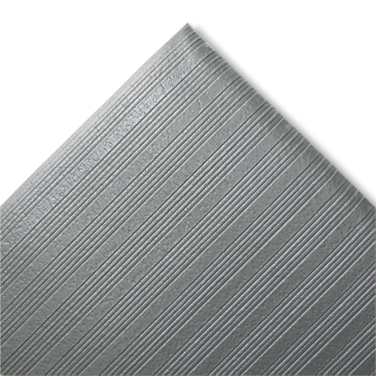 Photo 1 of Crown Ribbed Anti-Fatigue Vinyl Mat, 27" by 36", Gray
