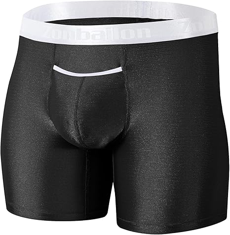 BIATWOWR Bamboe boxershorts voor heren met grote zak aan de voorkant