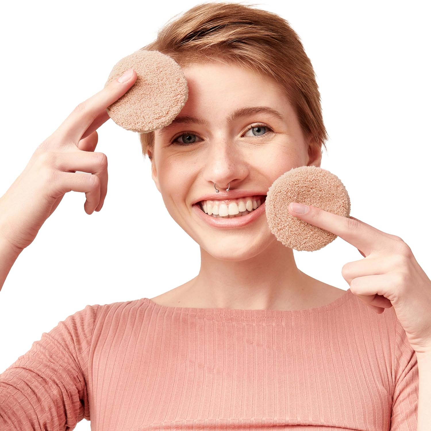 Microfiber Doek Pads Remover Gezichtsreiniging Handdoek Herbruikbare Reiniging Make-up Afschminkpads Wasbaar Make-up Reinigingspads voor Gezicht en Lippen 12 stuks