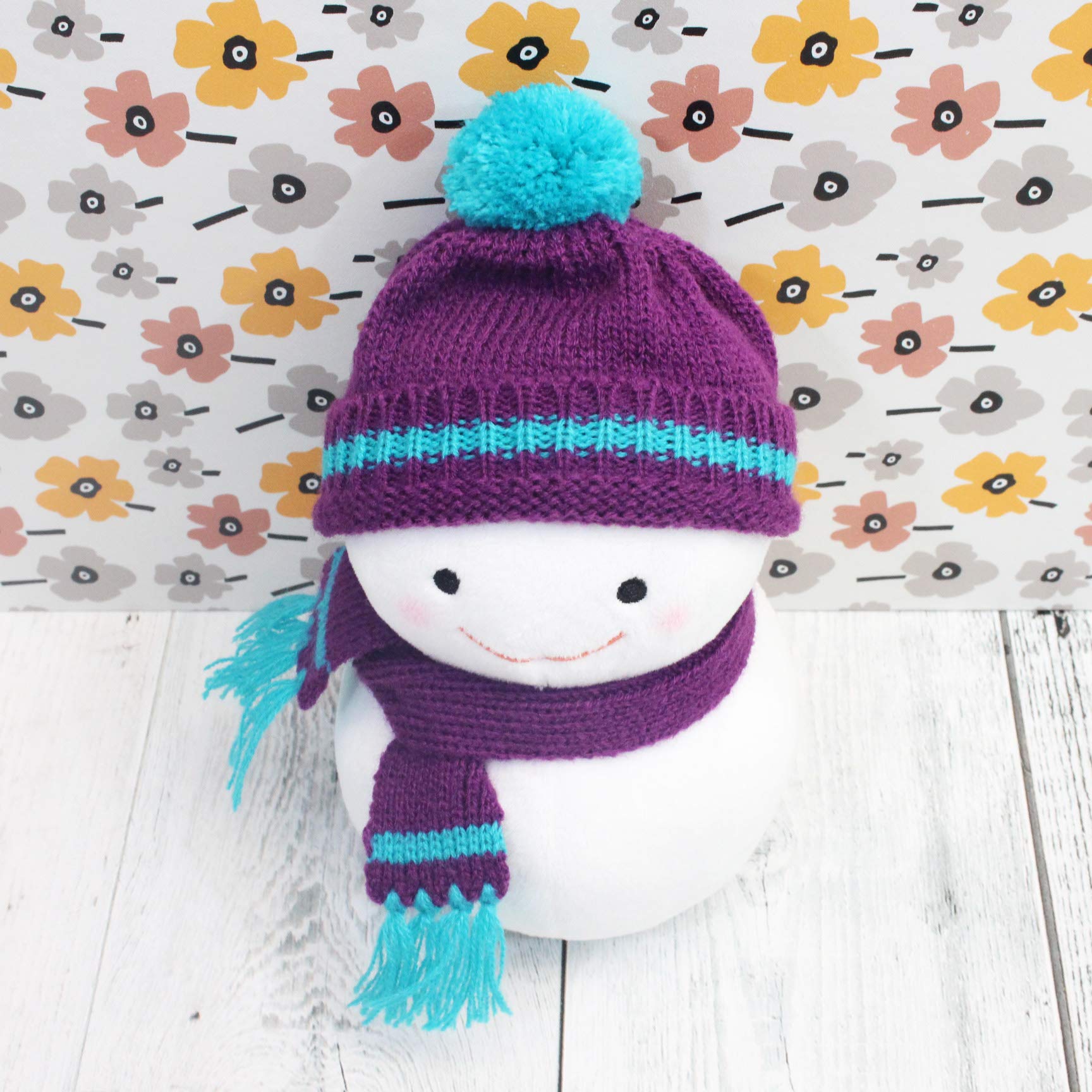 Amazon.co.jp: 雪ダルマちゃん ニット(SS) パープル : ファッション