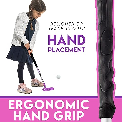 Miniatura 5 de Franklin Sports Juego de Golf para Niños - Juego de Palos de Golf de Plástico Ajustable para Jóvenes - Juego de Golf de Plástico para Niños