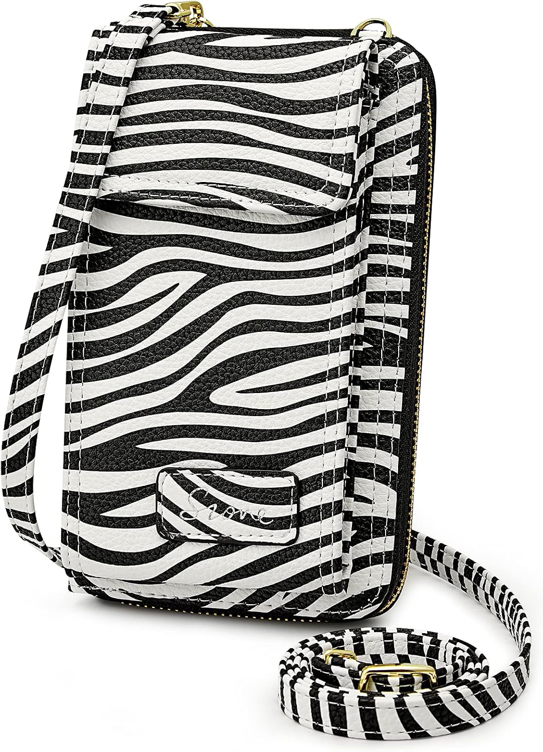 S-ZONE Women RFID Blocking Small Crossbody Cell Phone Purse Bag Wallet