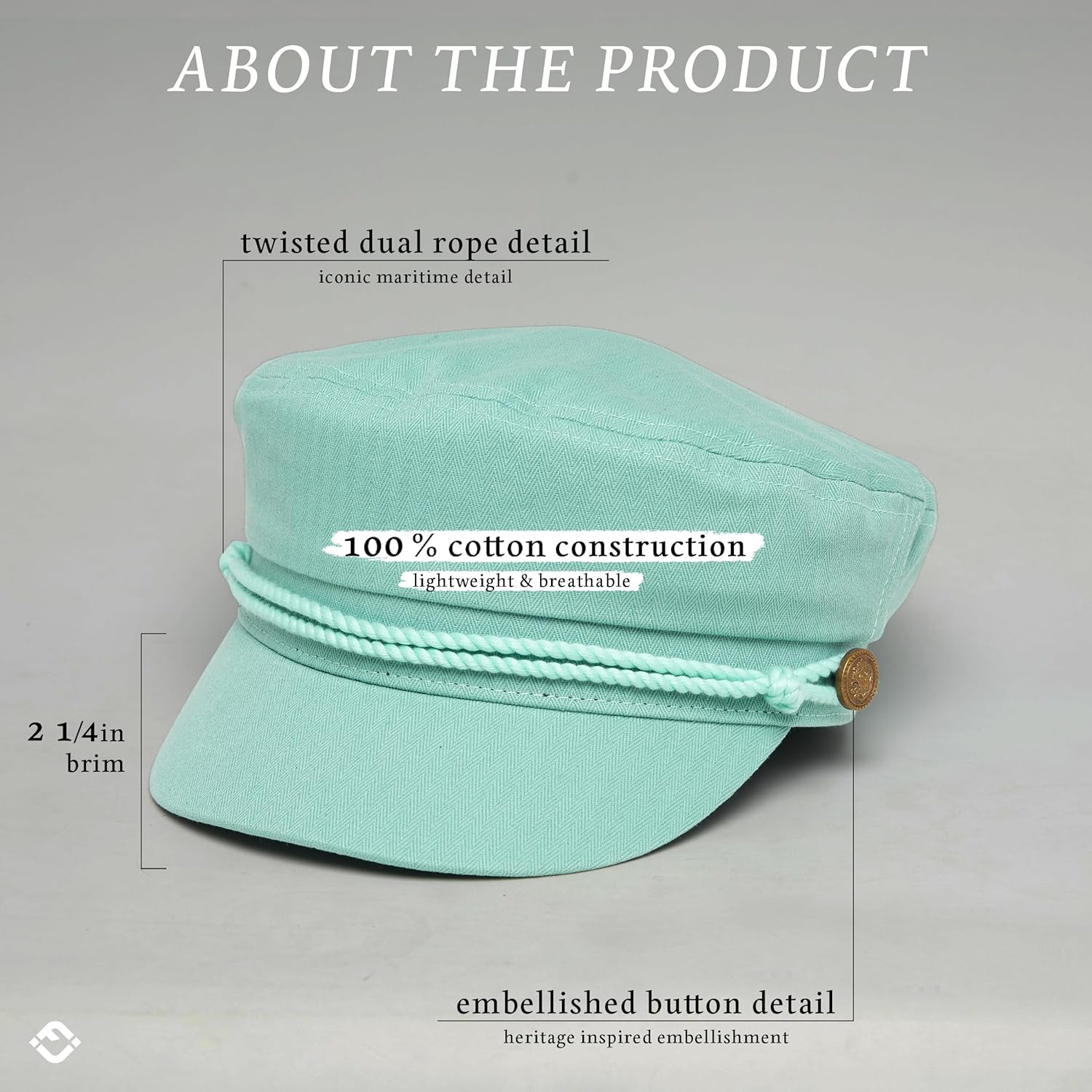 Funky Junque Newsboy Hat for Women – Trendy Greek Fisherman Cap, Classic Women's Baker Boy Newsies Hat, Ladies Fashion Caps - Image 3