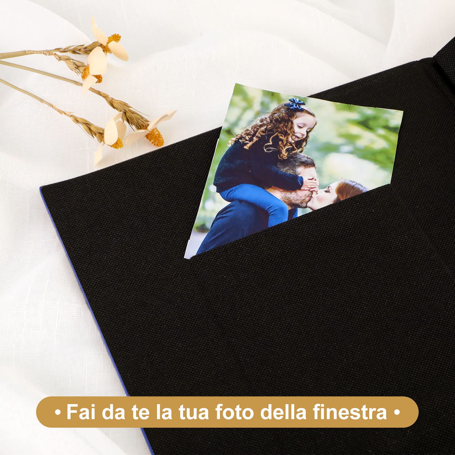 Lanpn Album Fotografico 10x15 400 con Tasche, Biancheria Porta Foto Album Portafoto Verticale 10x15cm Tascabile Tasca Verde