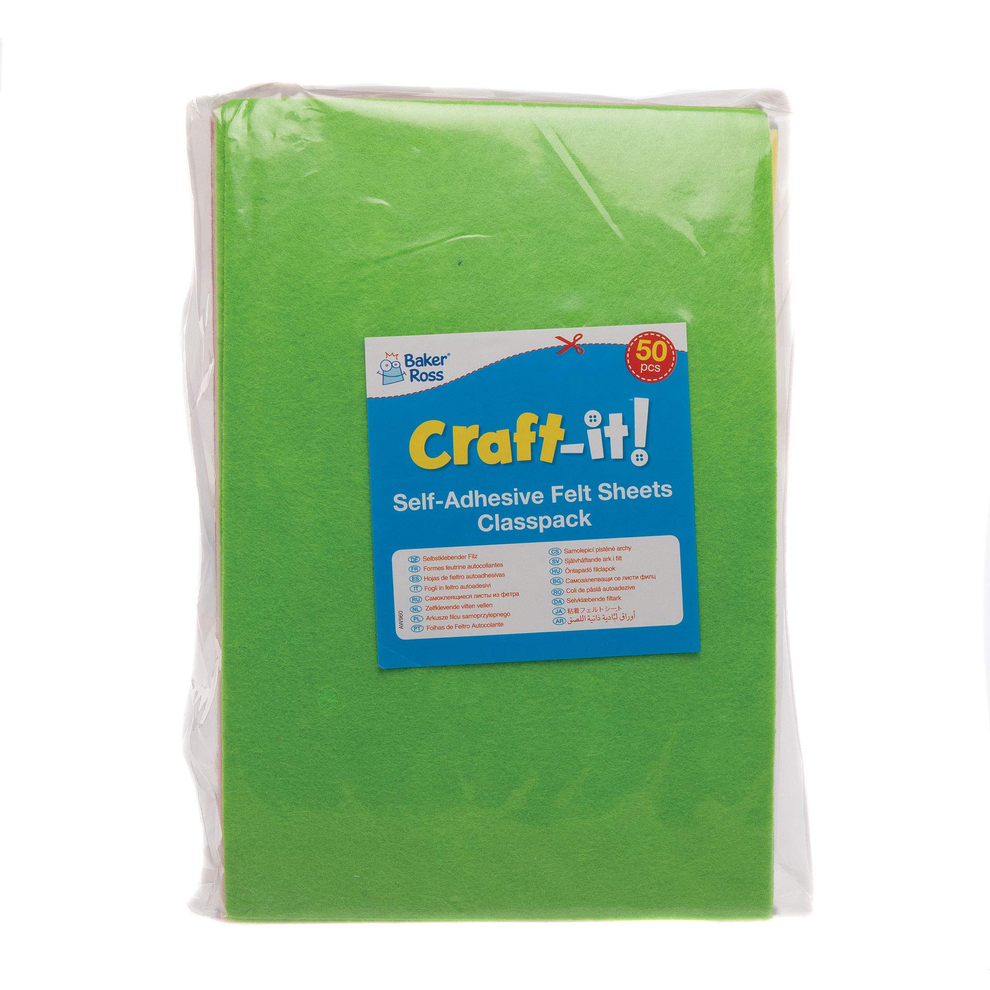 Baker Ross Fleurs Autocollantes En Feutrine (Lot De 60) - Matériel