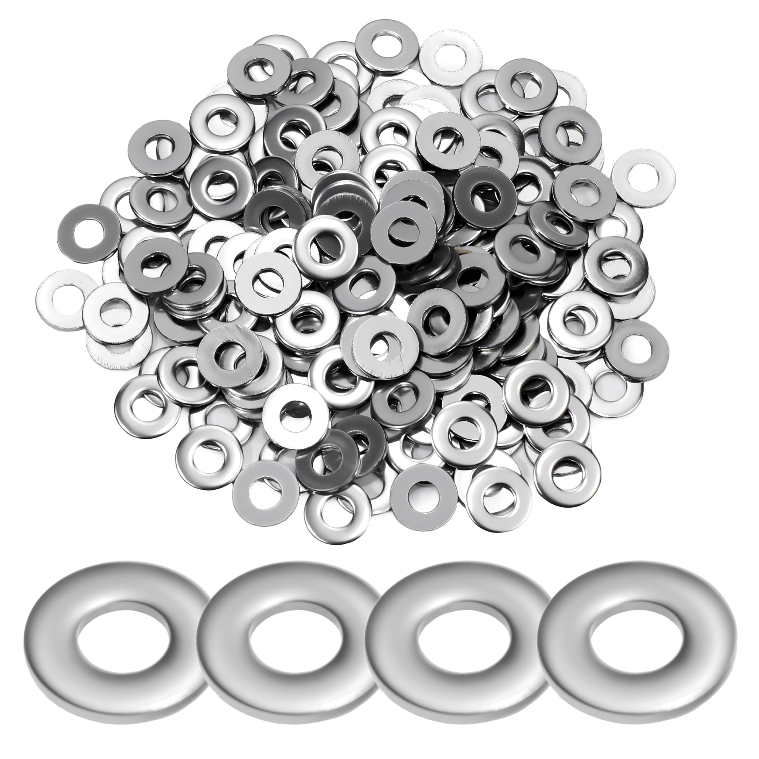 Stainless Steel Rivet Washers - 200 Pack -1