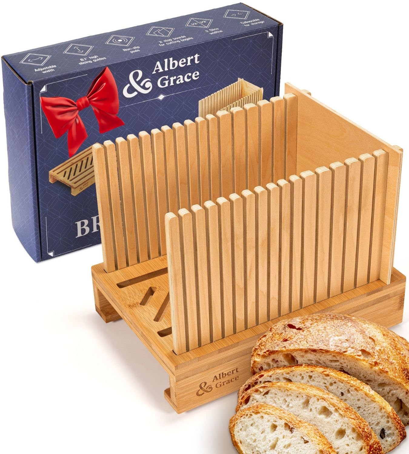 Albert & Grace Adjustable Bread Slicer